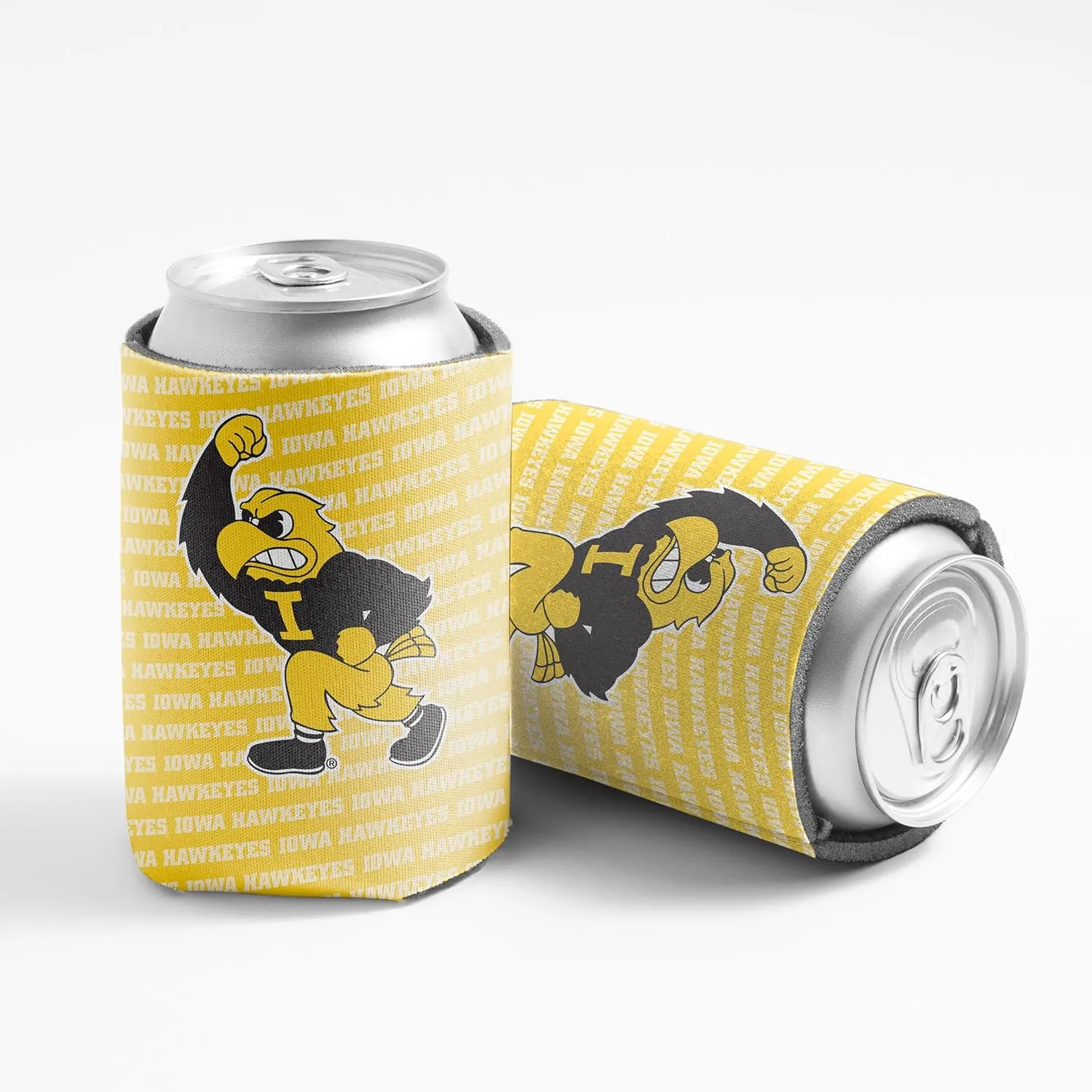 University of Iowa Can Coolers – 6-Pack Officially Licensed Hawkeyes Drink Sleeves – Fits 12oz Cans & Bottles – Foam Insulated for Tailgating, BBQs & Game Day – VictoryStore