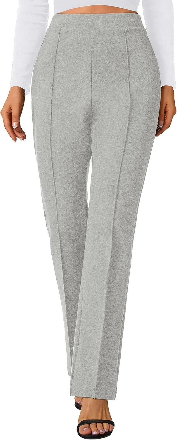 Urban CoCo Stretchy Work Pants Bootcut Yoga Pants Petite Slacks for Office Casual