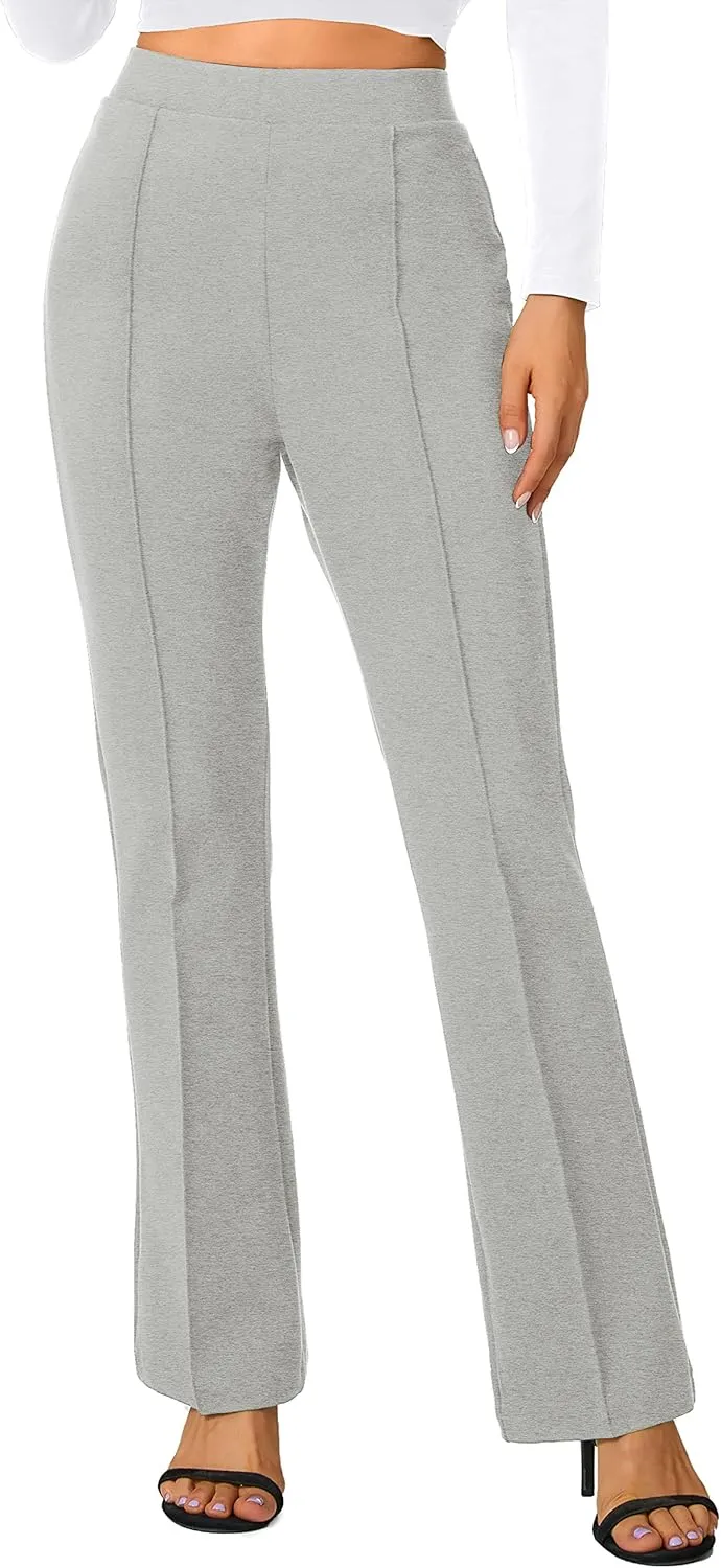 Urban CoCo Stretchy Work Pants Bootcut Yoga Pants Petite Slacks for Office Casual