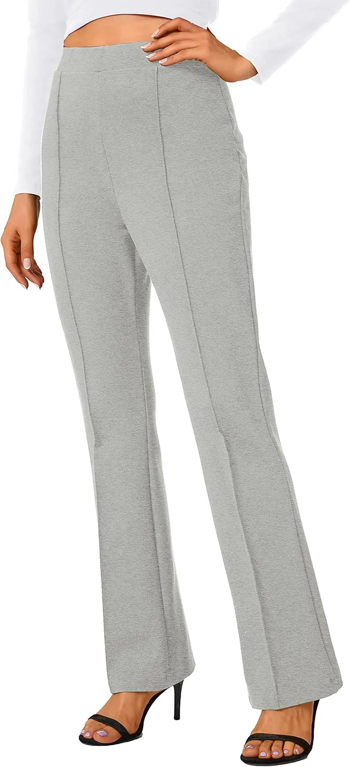Urban CoCo Stretchy Work Pants Bootcut Yoga Pants Petite Slacks for Office Casual