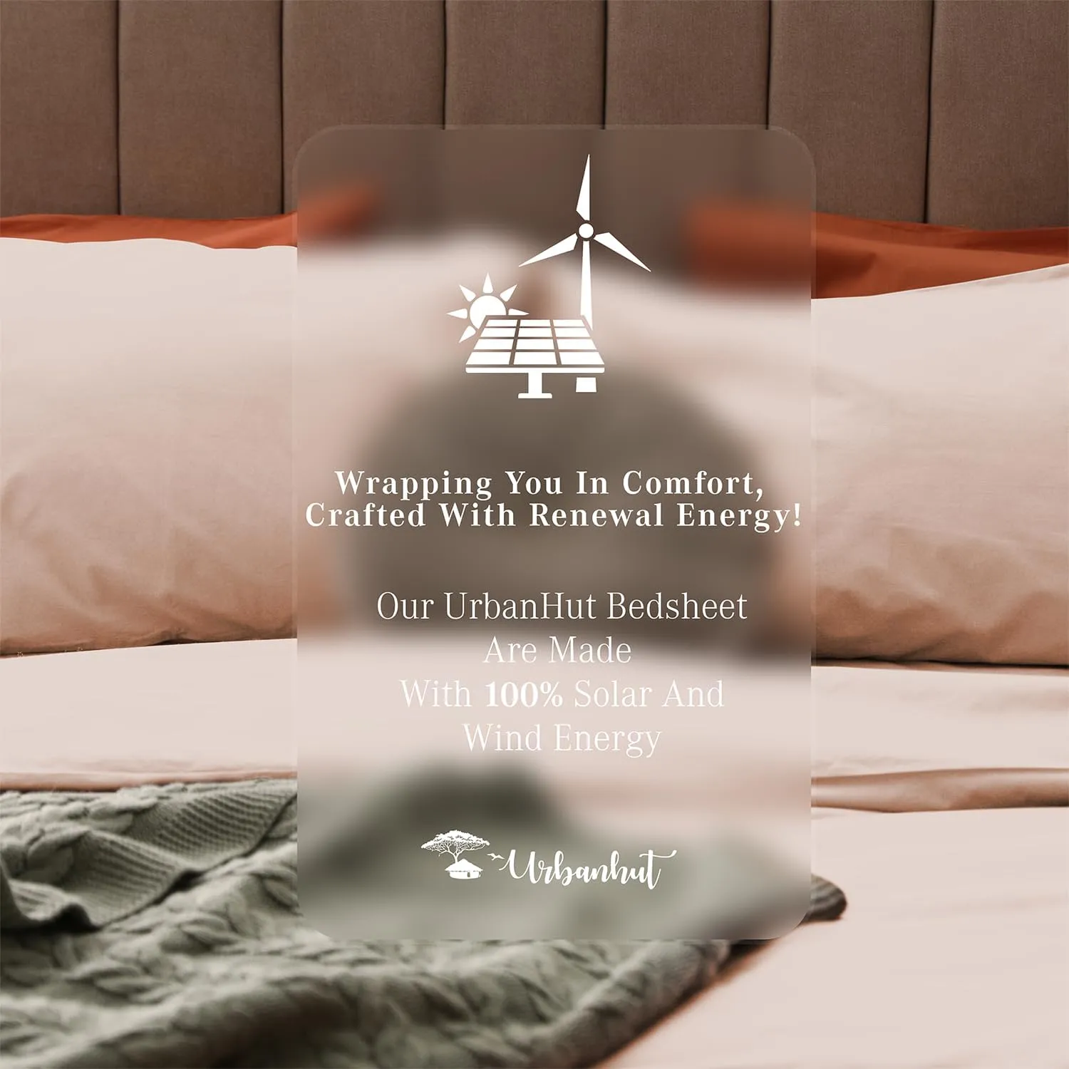 URBANHUT 1000 Thread Count Egyptian Cotton King Sheets, Long Staple Soft & Breathable, 4 Pc Bed Sheet Sets, Luxury Hotel Sateen Sheets Fits 16" Deep Pocket - Blush Pink