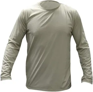 USGI ECWCS Polartec Power Dry Silkweight Gen III Level 1 Thermal Undershirt Sand (Large, Regular)