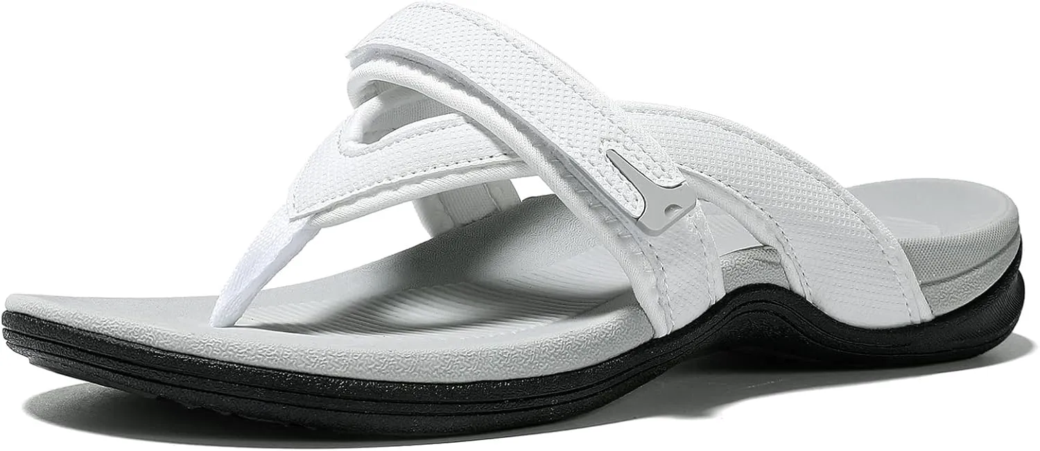 UTENAG Womens Arch Support Flip Flops Comfortable Orthotic Thong Sandals