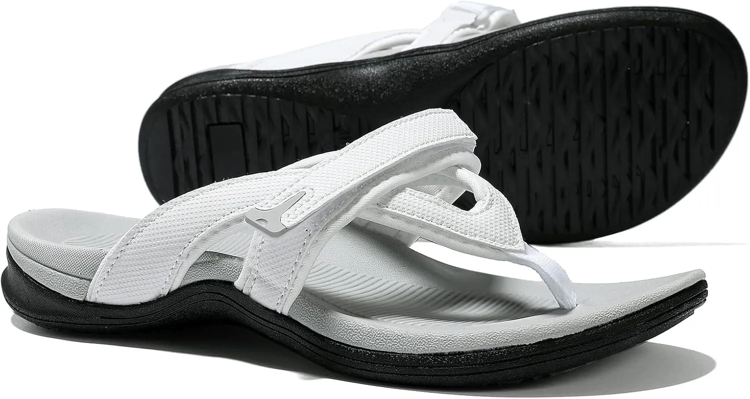 UTENAG Womens Arch Support Flip Flops Comfortable Orthotic Thong Sandals