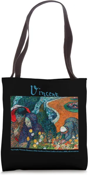 Van Gogh, Memory of the Garden at Etten (Ladies of Arles) Tote Bag