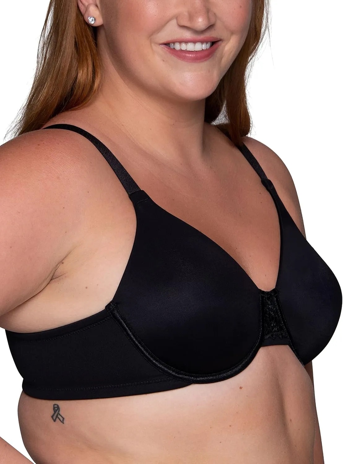 Vanity Fair Women's Beauty Back Smoothing Minimizer Bra, Minimizes Bust Line up to 1.5", Non Padded Cups up to H