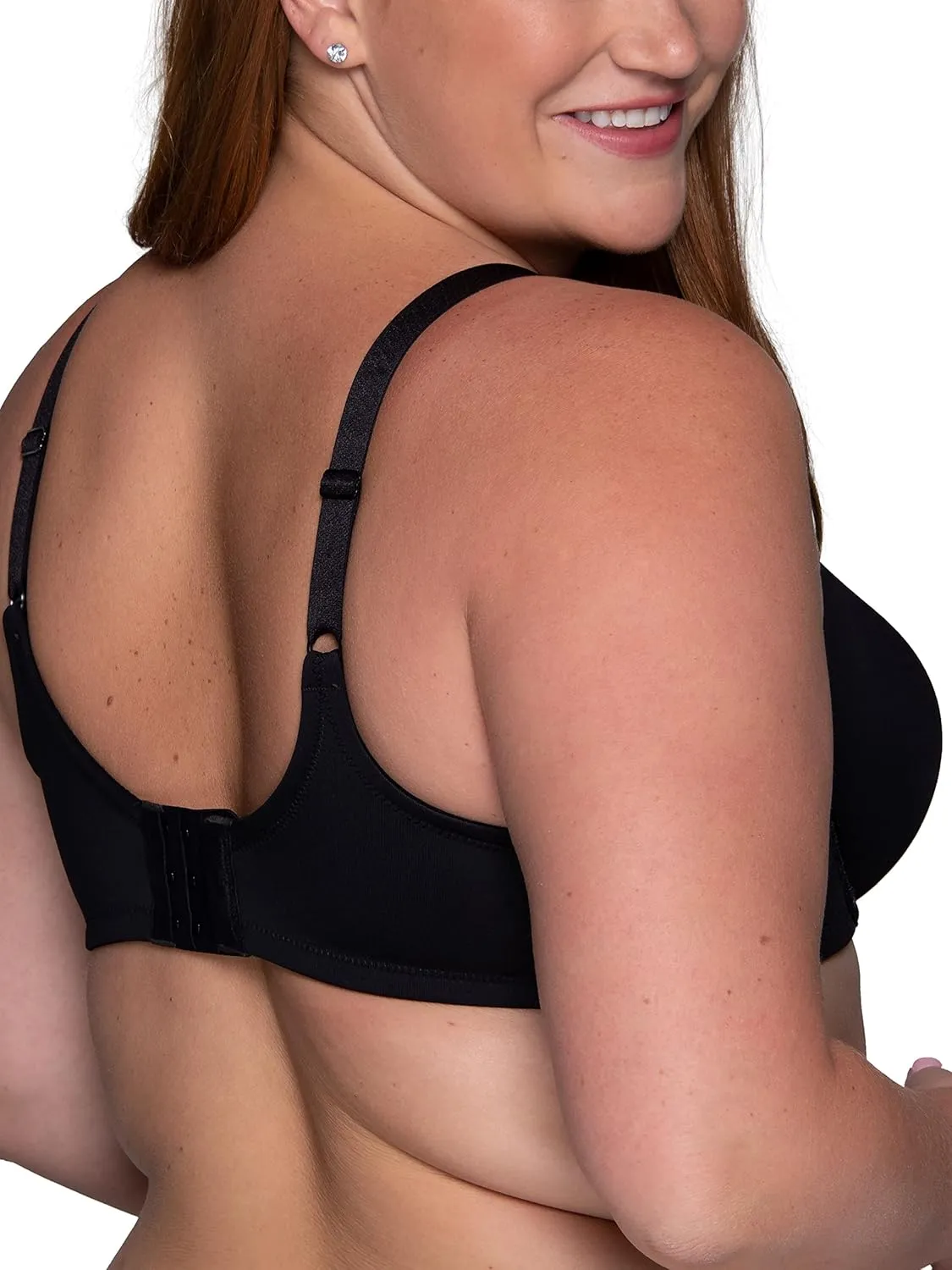 Vanity Fair Women's Beauty Back Smoothing Minimizer Bra, Minimizes Bust Line up to 1.5", Non Padded Cups up to H