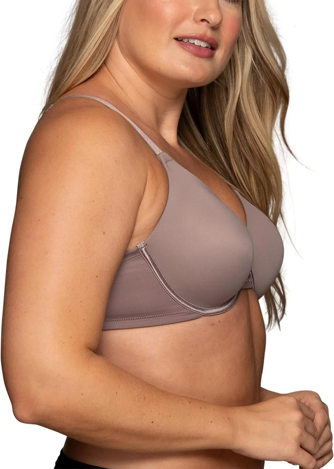 Vanity Fair Women's Beauty Back Smoothing Minimizer Bra, Minimizes Bust Line up to 1.5", Non Padded Cups up to H