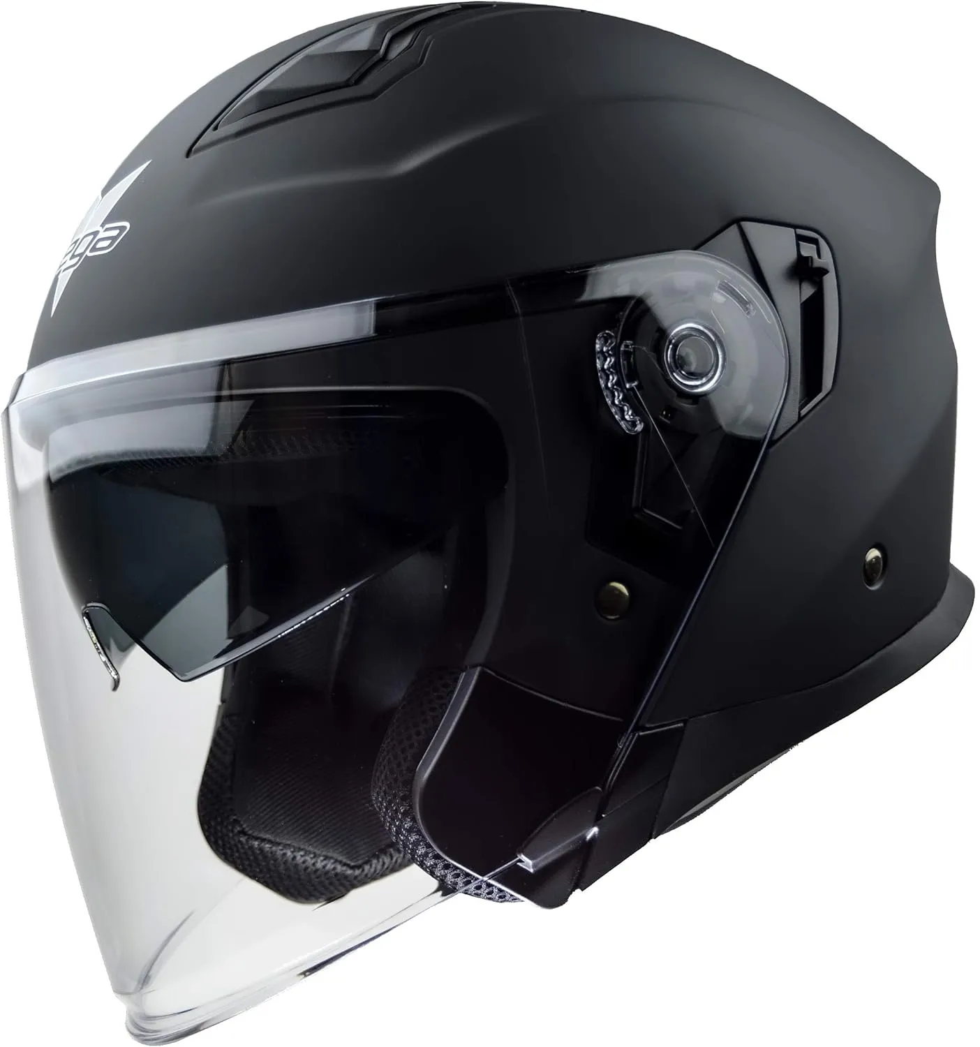 Vega Helmets unisex adult Open Face powersports helmets, Matte Black, Large US