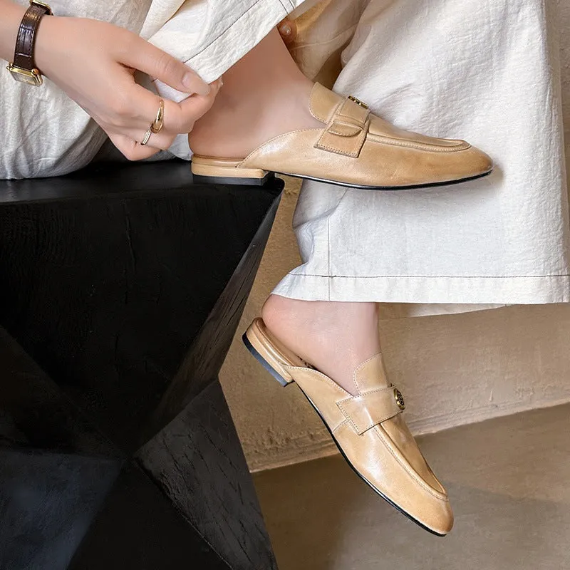 VINTAGE MULE SHOES FLAT LADIES
