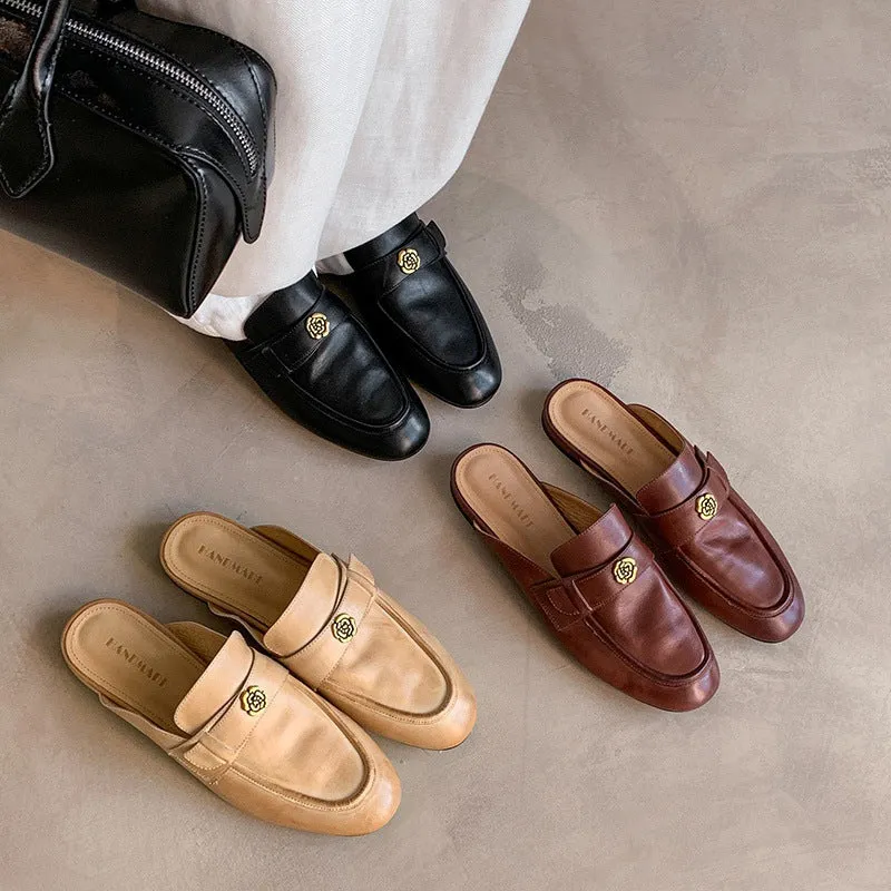 VINTAGE MULE SHOES FLAT LADIES