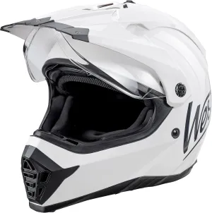 Westt Dual Sport Motorcycle Helmet Off-Road Helmets for Adults, Dual Visor Motorcycle Helmet - Full Face ATV UTV Helmet Dirt Bike Motocross Helmets DOT Approved