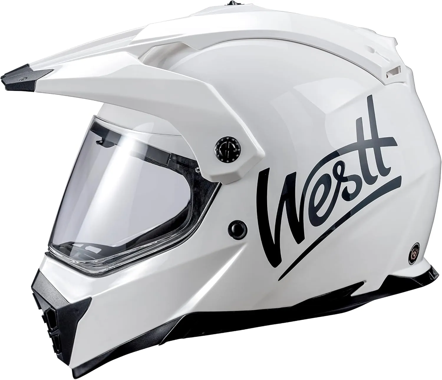 Westt Dual Sport Motorcycle Helmet Off-Road Helmets for Adults, Dual Visor Motorcycle Helmet - Full Face ATV UTV Helmet Dirt Bike Motocross Helmets DOT Approved