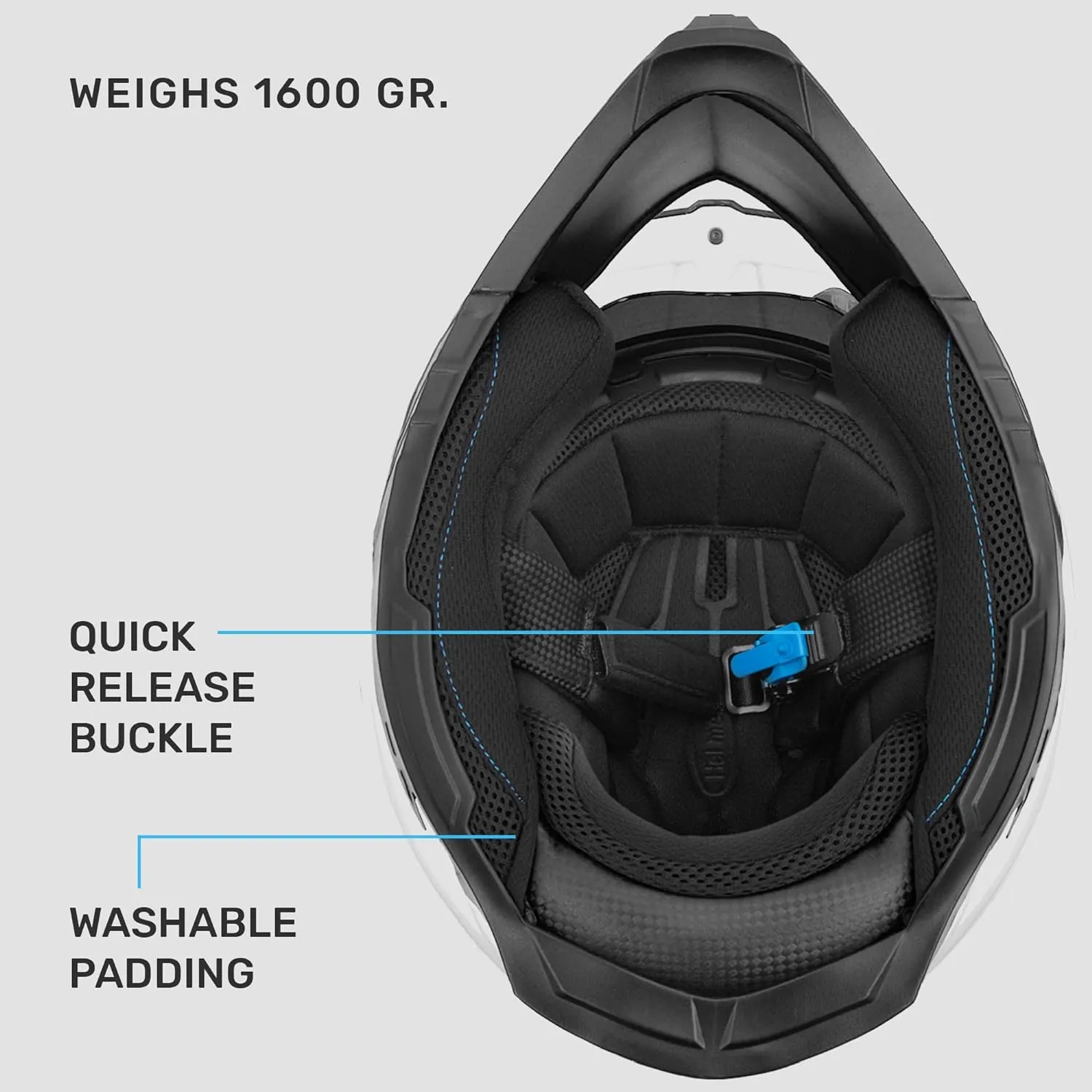 Westt Dual Sport Motorcycle Helmet Off-Road Helmets for Adults, Dual Visor Motorcycle Helmet - Full Face ATV UTV Helmet Dirt Bike Motocross Helmets DOT Approved