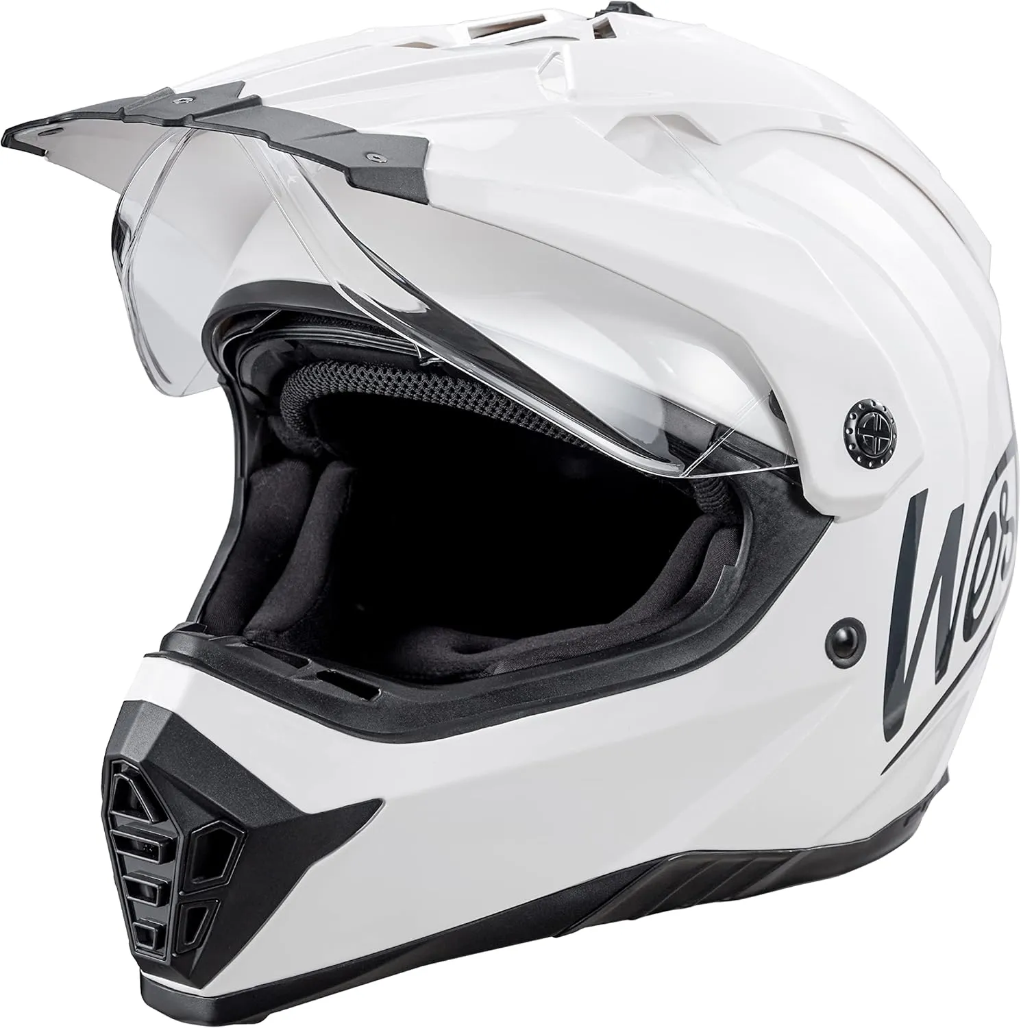 Westt Dual Sport Motorcycle Helmet Off-Road Helmets for Adults, Dual Visor Motorcycle Helmet - Full Face ATV UTV Helmet Dirt Bike Motocross Helmets DOT Approved