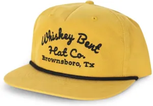 WHISKEY BENT HAT CO. The Frio Snapback Rope Hat - Vintage Baseball Cap, Adjustable Outdoor and Trucker Cap, One Size Fits All
