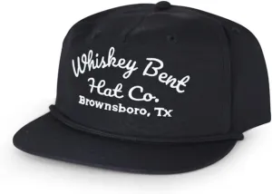 WHISKEY BENT HAT CO. The Frio Snapback Rope Hat - Vintage Baseball Cap, Adjustable Outdoor and Trucker Cap, One Size Fits All
