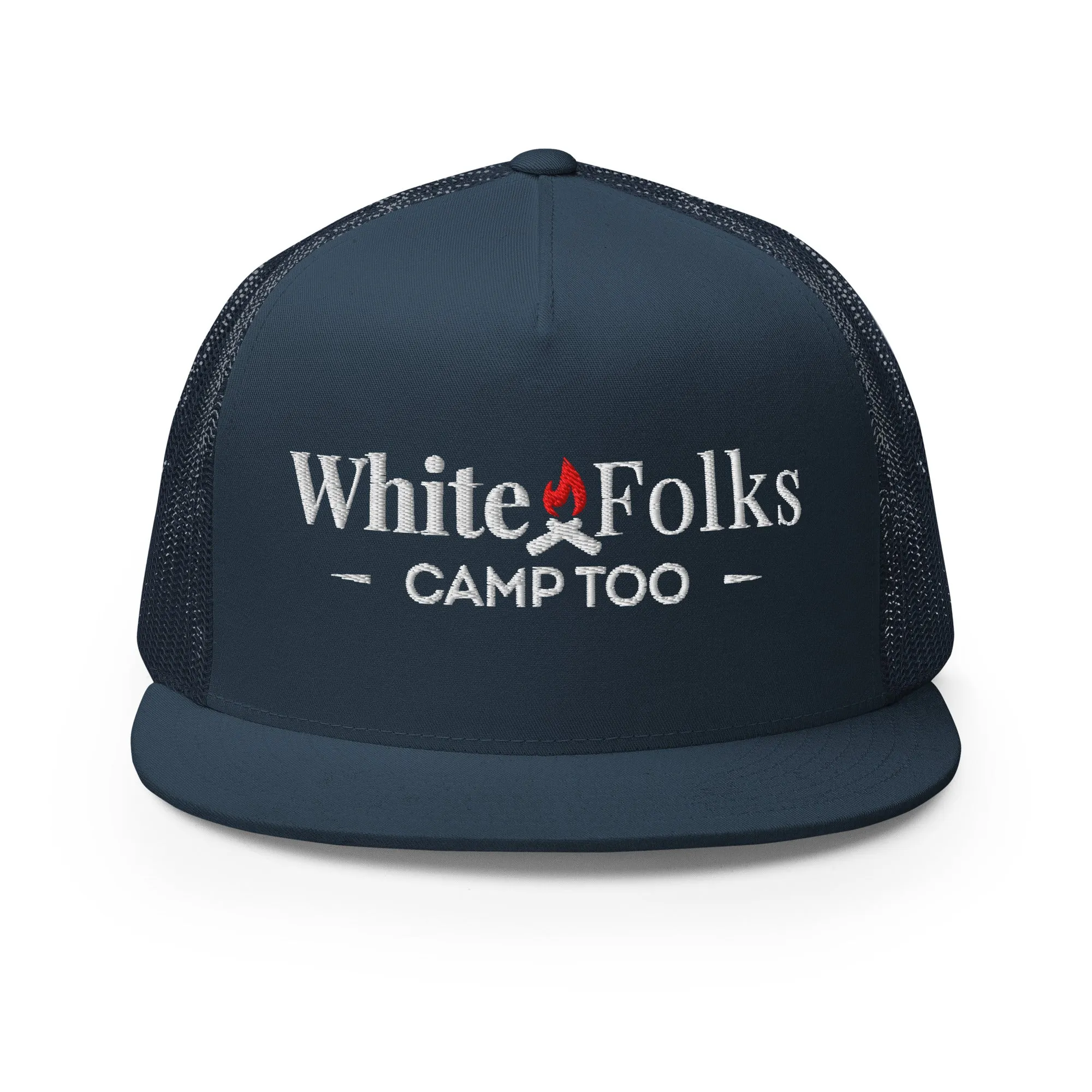 White Folks Camp Too Snapback Hat