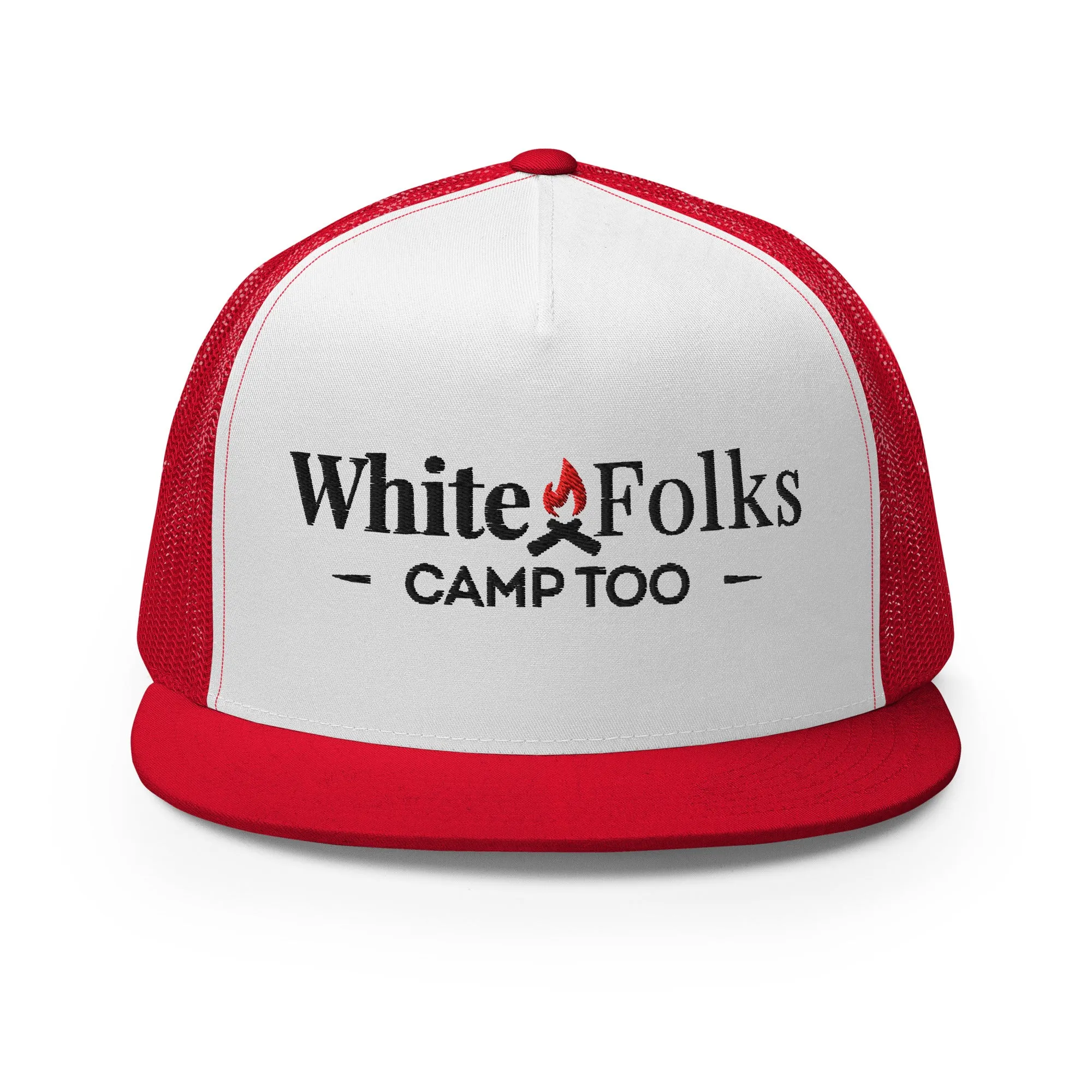 White Folks Camp Too Snapback Hat