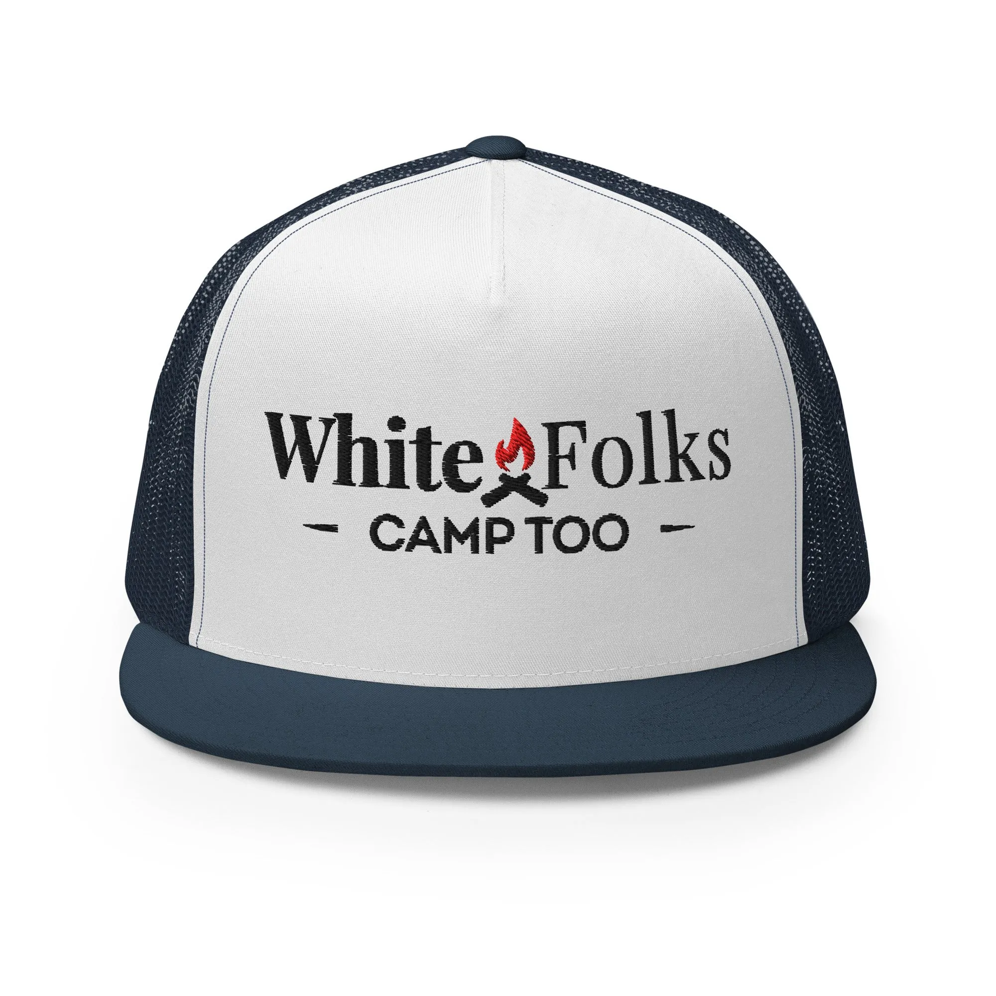 White Folks Camp Too Snapback Hat