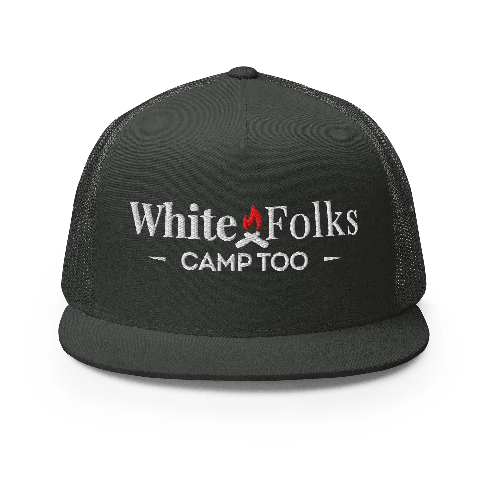 White Folks Camp Too Snapback Hat