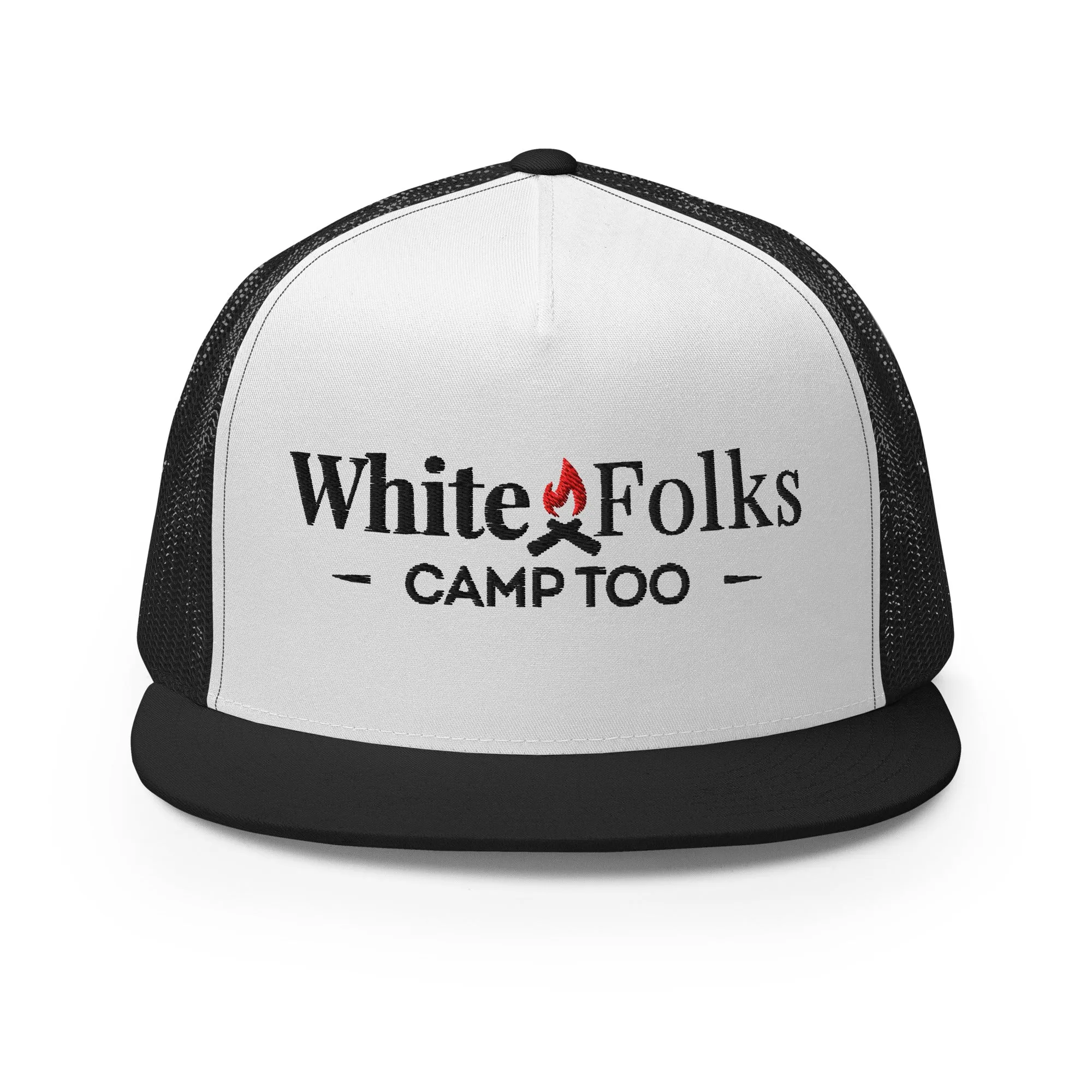 White Folks Camp Too Snapback Hat