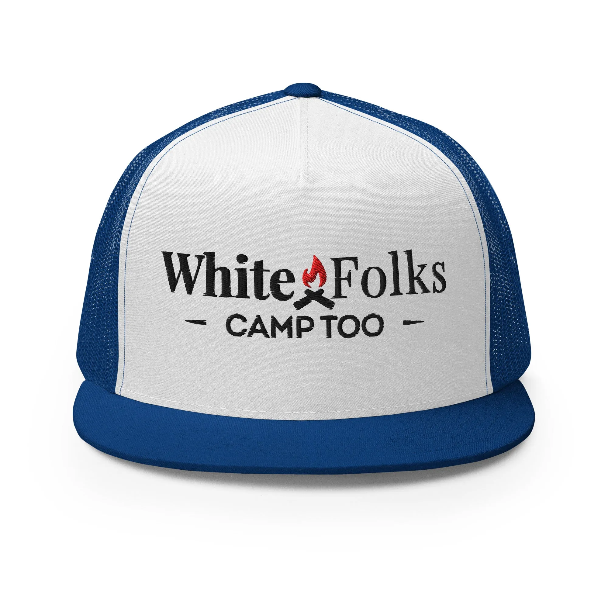 White Folks Camp Too Snapback Hat