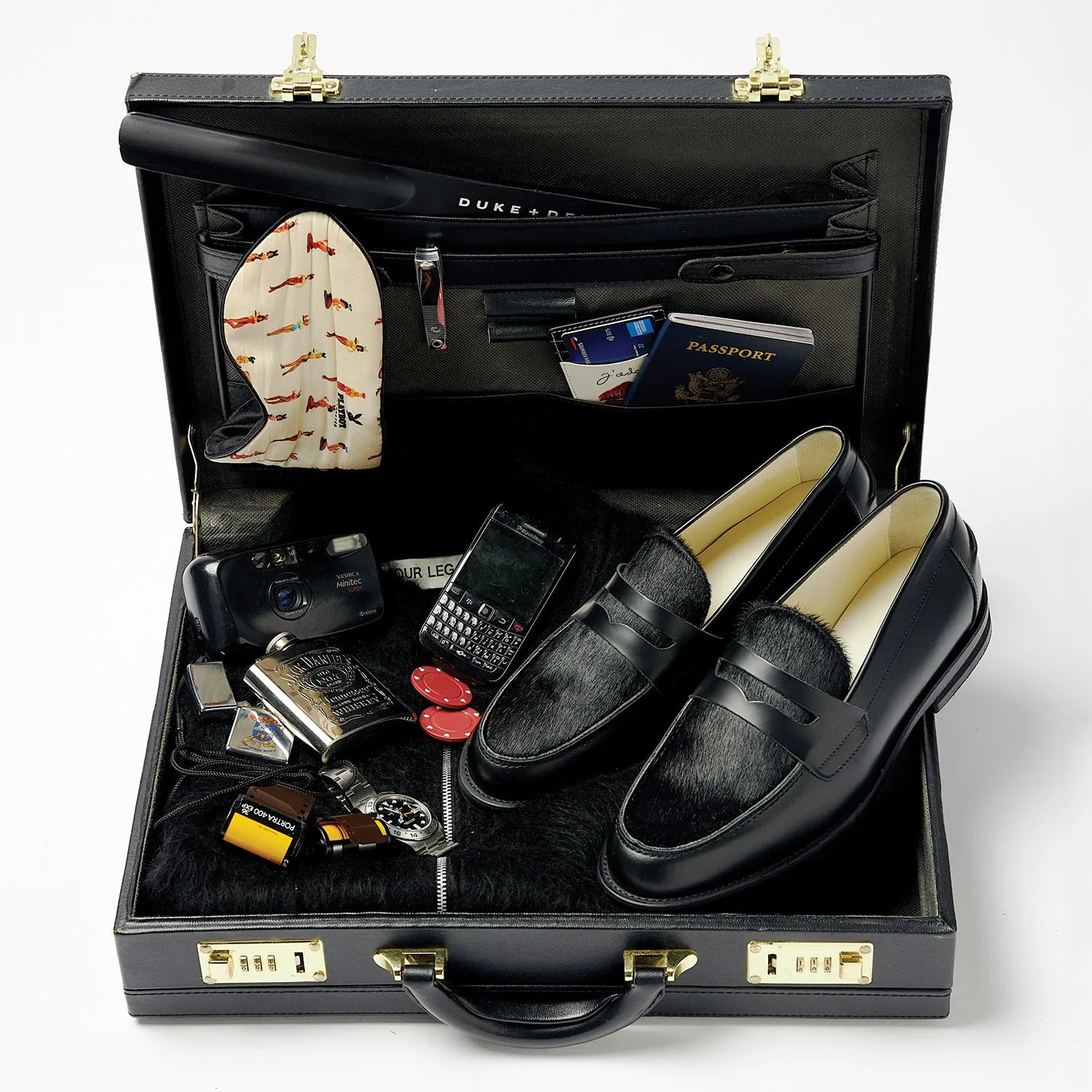 Wilde Black Pony Penny Loafer - Men's