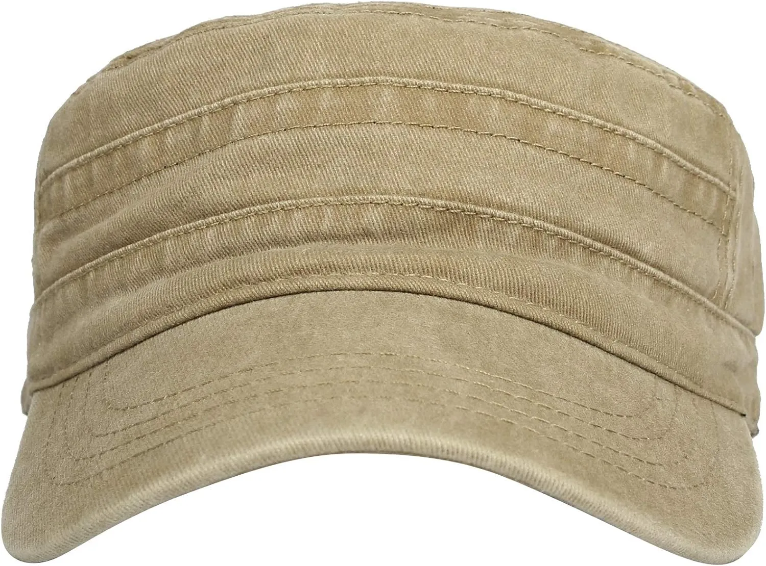 WITHMOONS Washed Cotton Cadet Cap Vintage Military Army Hat Mens Womens KZ40037