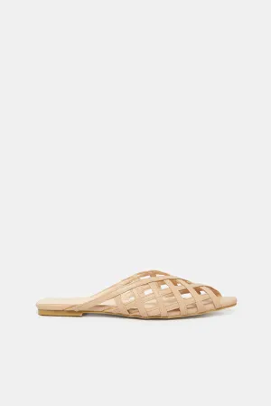 Women Gold Cut Upper Mule