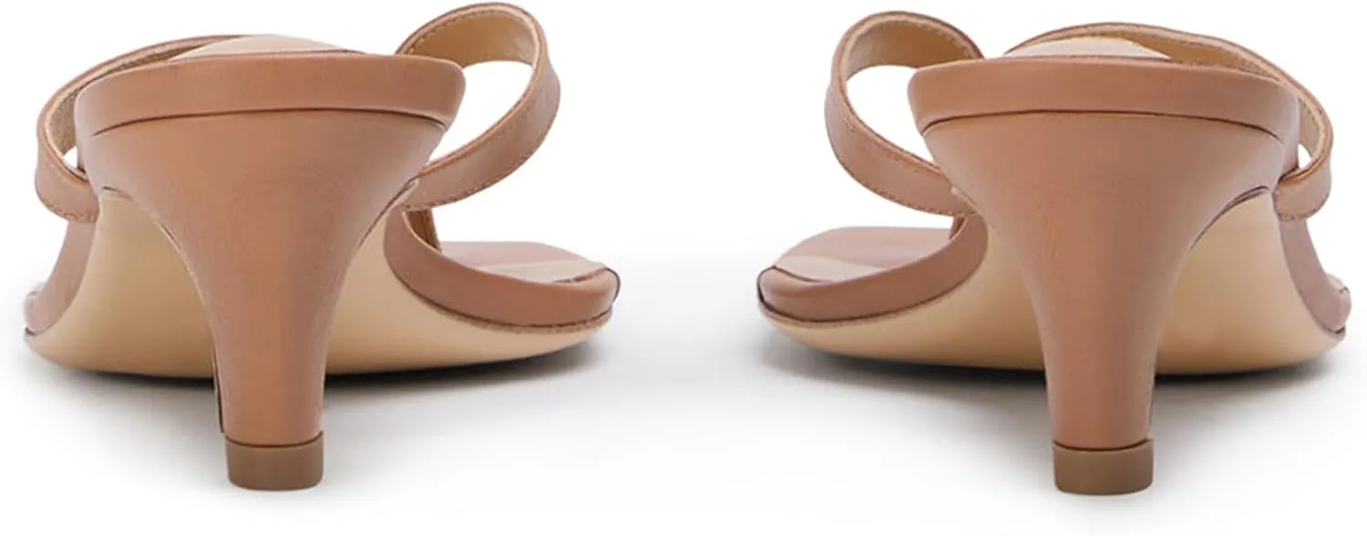 Women Kitten Heel Thong Sandals Square Open Toe Flip Flop Sandals Low Heel Fashion Party Dress Heeled Sandals