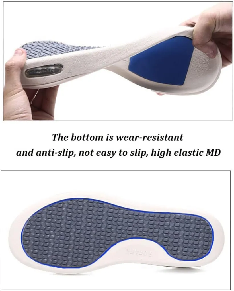 Women Men Diabetic Shoes, Orthopedic Shoes Adjustable Memory Foam Swollen Feet Walking Shoes for Elderly Arthritis Edema