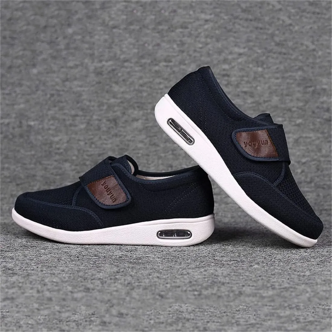 Women Men Diabetic Shoes, Orthopedic Shoes Adjustable Memory Foam Swollen Feet Walking Shoes for Elderly Arthritis Edema