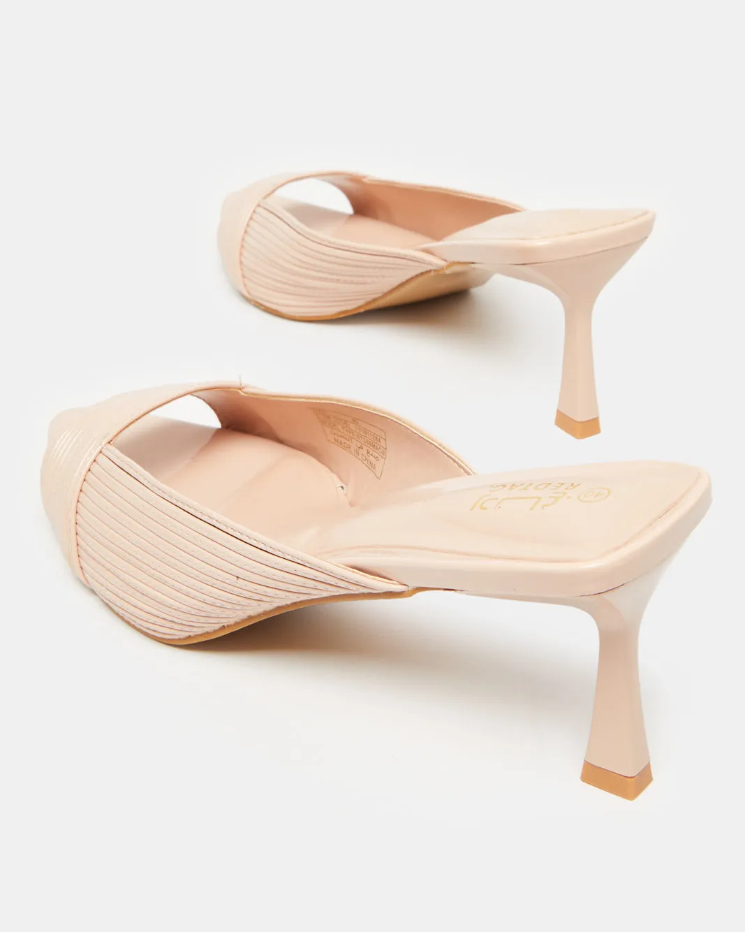 Women Pink Embellished Mule