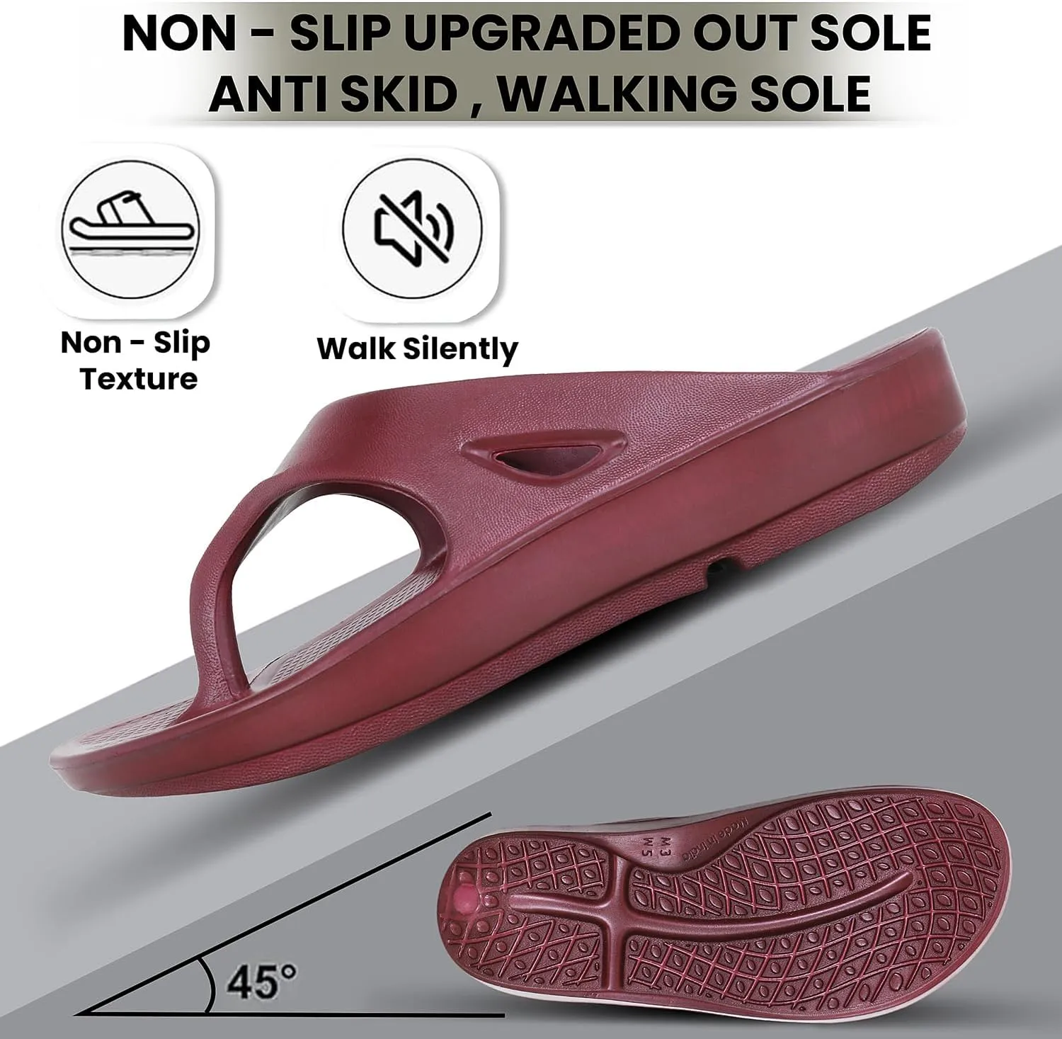 Women's Classic Ultra Soft Flip Flops/Slippers with Cushion FootBed for Adult | Comfortable & Light Weight| Stylish & Anti-Skid| Waterproof & Everyday Slip-on for Ladies/Girls D-510