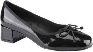 Women's Elegant Coquette Ballet Pumps Low Chunky Block Heels Square Toe Comfy Doll Shoes with Bowknots Cute Mary Janes Slip On Emo Shoes Office Business