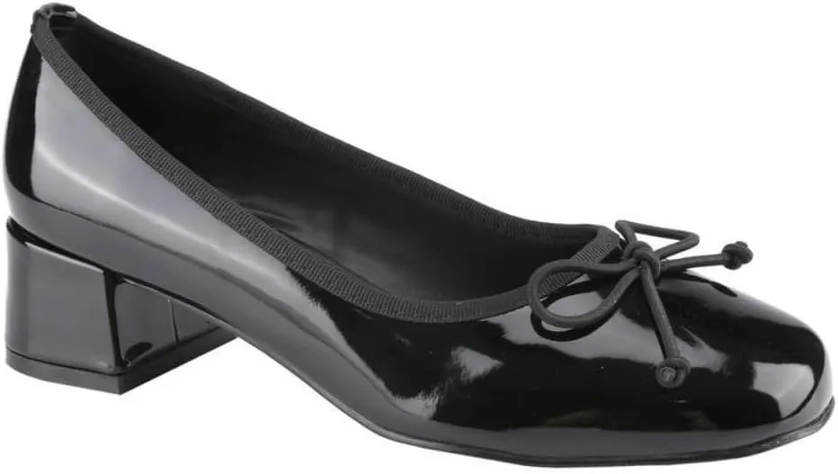 Women's Elegant Coquette Ballet Pumps Low Chunky Block Heels Square Toe Comfy Doll Shoes with Bowknots Cute Mary Janes Slip On Emo Shoes Office Business