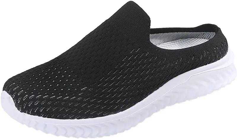 Women's Lightweight Breathable Mesh Sneakers - Casual Walking Shoes, Toe Sliding, Comfortable Shoes
