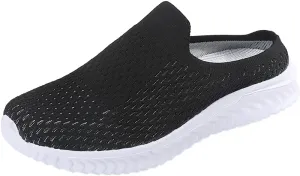 Women's Lightweight Breathable Mesh Sneakers - Casual Walking Shoes, Toe Sliding, Comfortable Shoes