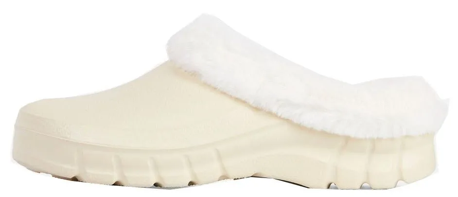 Women's Mule Trim Muffin Fluffy Fur Flat Rubber Luxemoda Safe Faux Waterproof Slipper Tailored