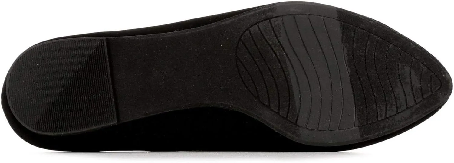 XAPPEAL Amanda - Women's Scalloped Pointed Toe Slip-On Ballet Flat