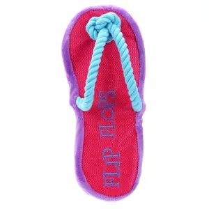 YES4PETS - 2x Dog Puppy Flip-Flop Soft Dental Hygiene Chew Play Toy
