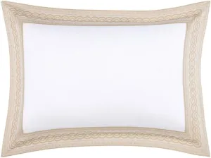 Yves Delorme Joyau Multicolor Standard 20 x 30 in Sham - Extra Soft and Warm Luxury Sheets, 100% Natural Organic French Bed Linens - Breathable and Durable