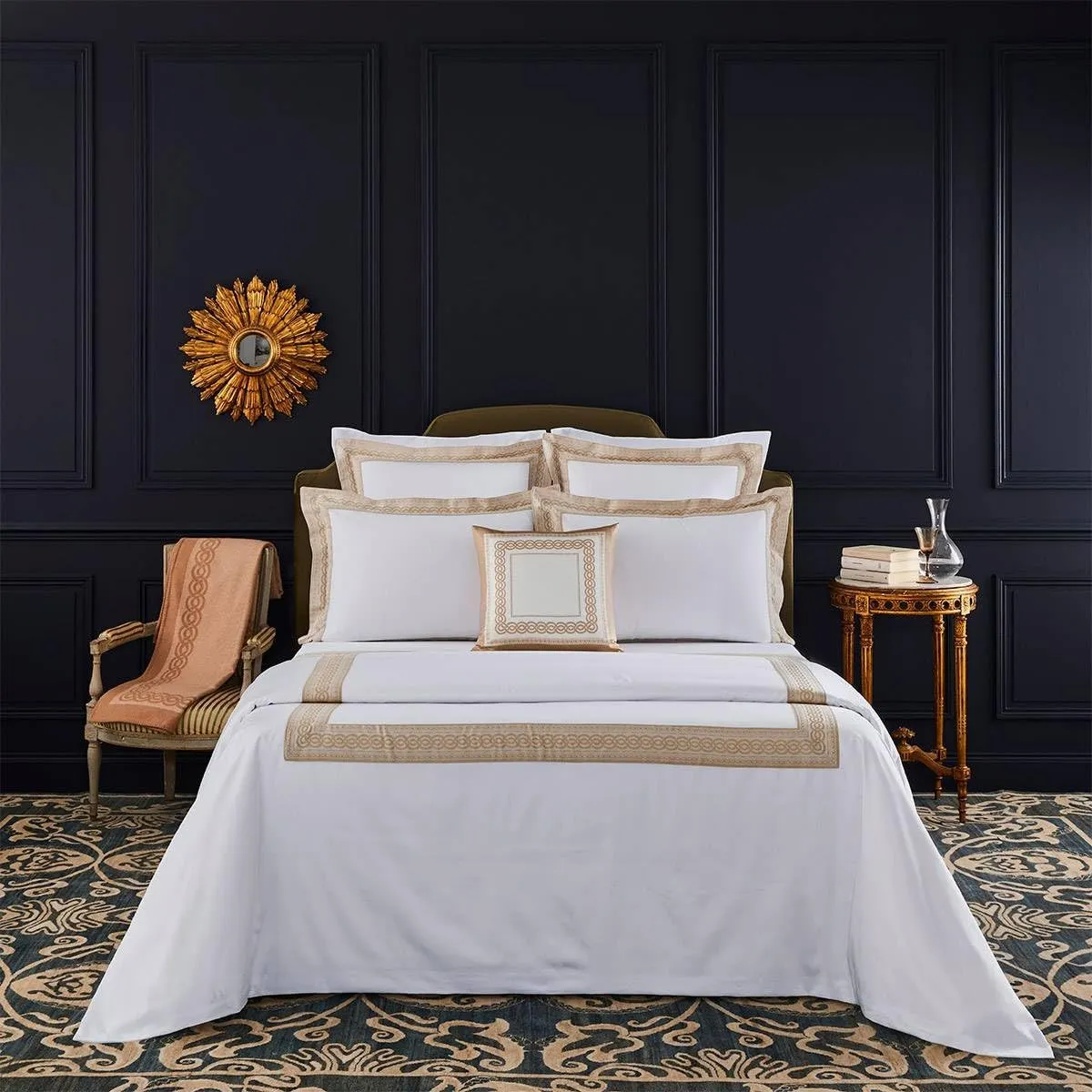 Yves Delorme Joyau Multicolor Standard 20 x 30 in Sham - Extra Soft and Warm Luxury Sheets, 100% Natural Organic French Bed Linens - Breathable and Durable
