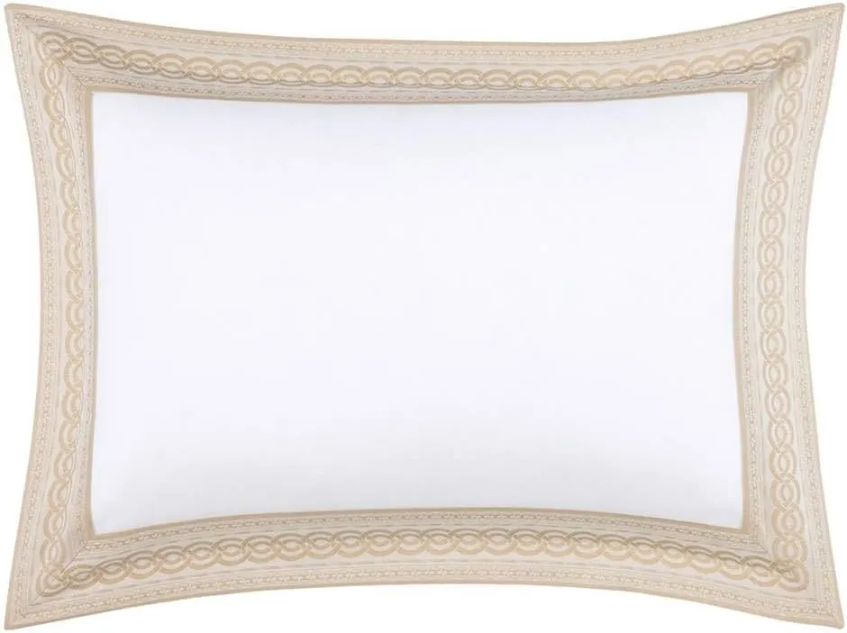 Yves Delorme Joyau Multicolor Standard 20 x 30 in Sham - Extra Soft and Warm Luxury Sheets, 100% Natural Organic French Bed Linens - Breathable and Durable