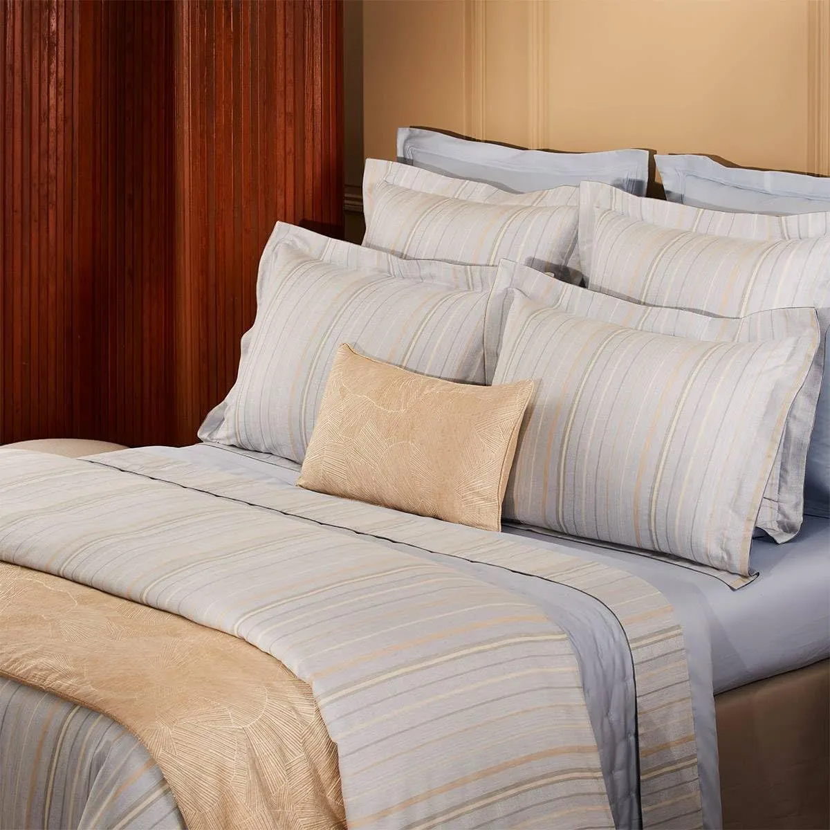 Yves Delorme Ombree Multicolor Standard 20 x 30 in Sham - Extra Soft and Warm Luxury Sheets, 100% Natural Organic French Bed Linens - Breathable and Durable