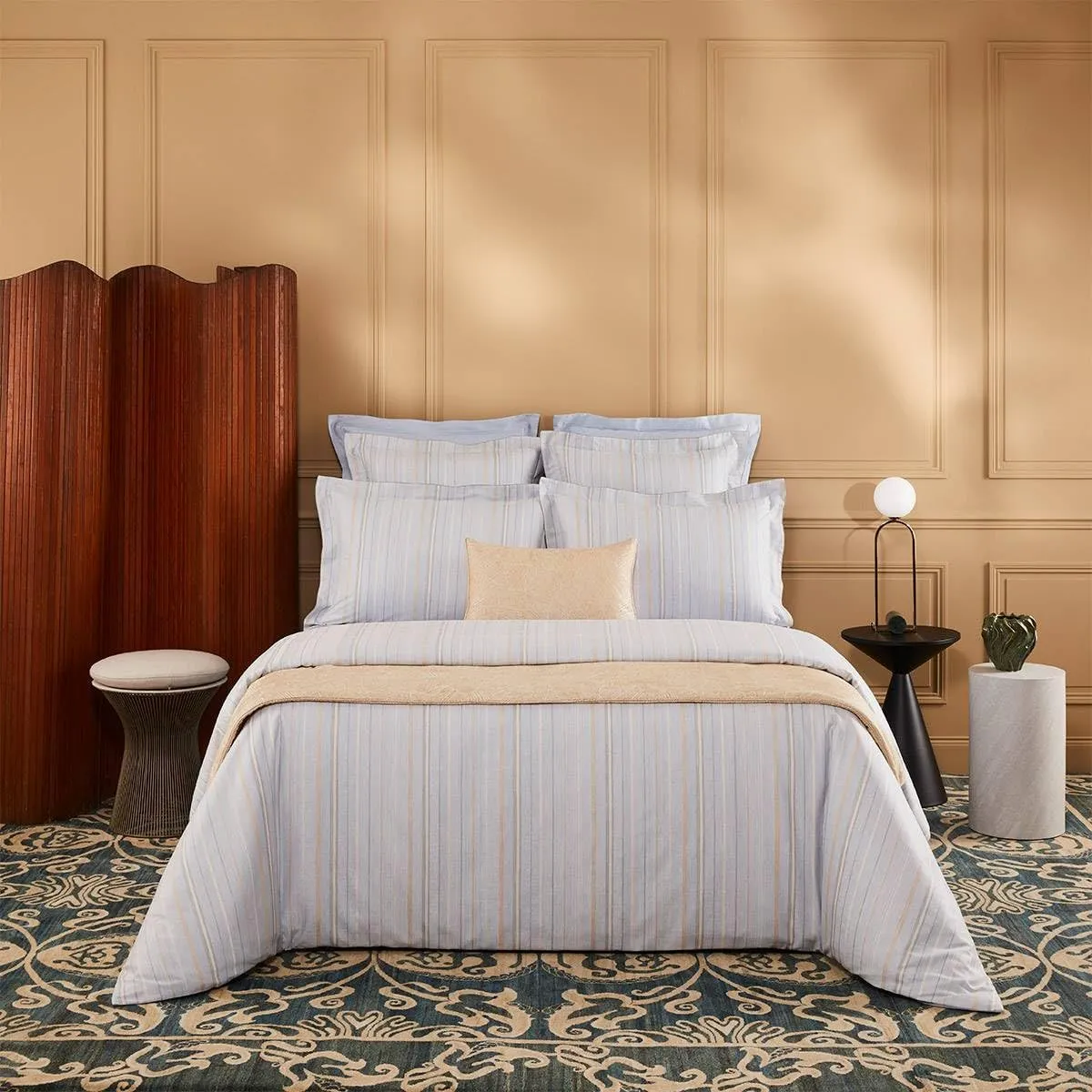 Yves Delorme Ombree Multicolor Standard 20 x 30 in Sham - Extra Soft and Warm Luxury Sheets, 100% Natural Organic French Bed Linens - Breathable and Durable